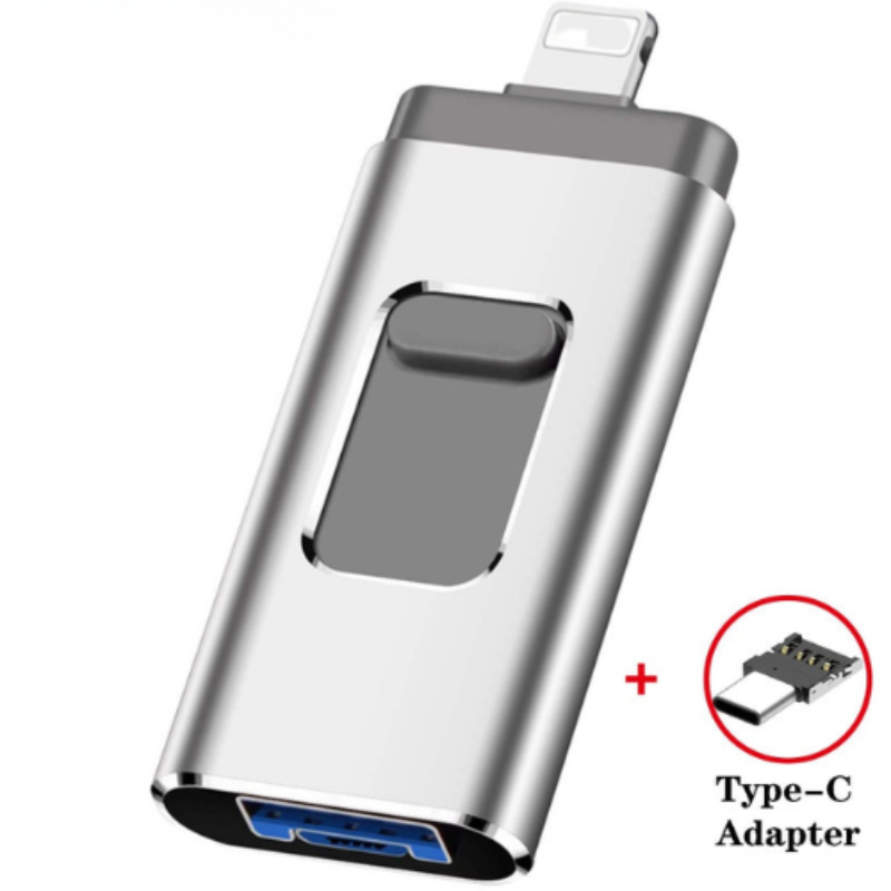 50% RABATT | ZipDrive™ | 3-in-1 USB-3.0 Speicherstick – Externer Speicher für iPhone, iPad, Android & PC | High-Speed Datentransfer & Backup