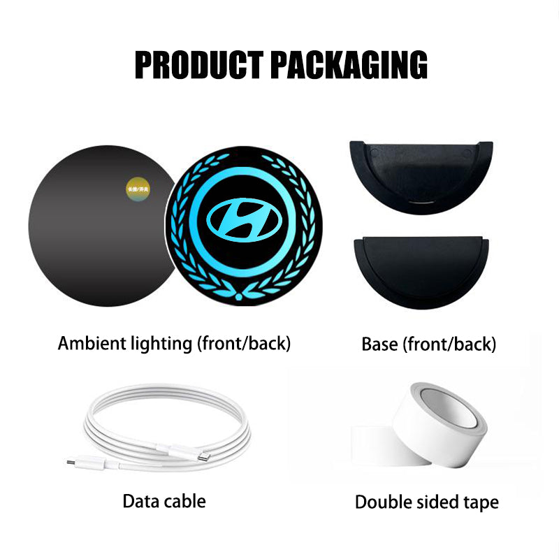 1+2 GRATIS | LumiBadge™ | LED Auto Logo Licht für einen unverwechselbaren Style