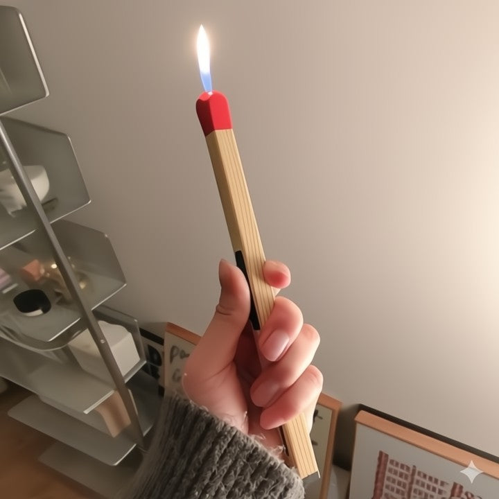 FlameStick™ | Stylishes, nachfüllbares Feuerzeug mit windfester Flamme
