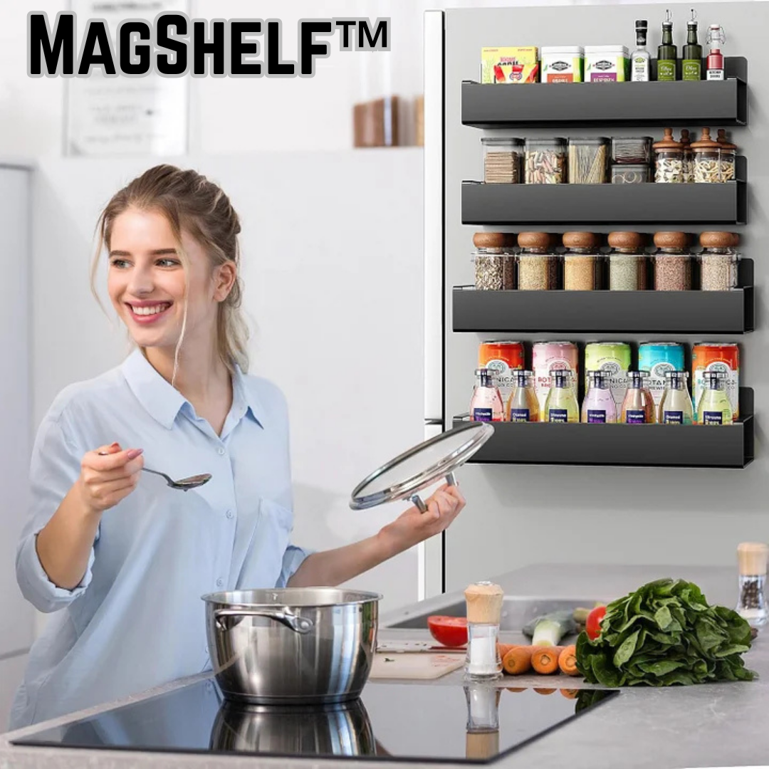 1+1 GRATIS | MagShelf™ | Magnetisches Kühlschrankregal