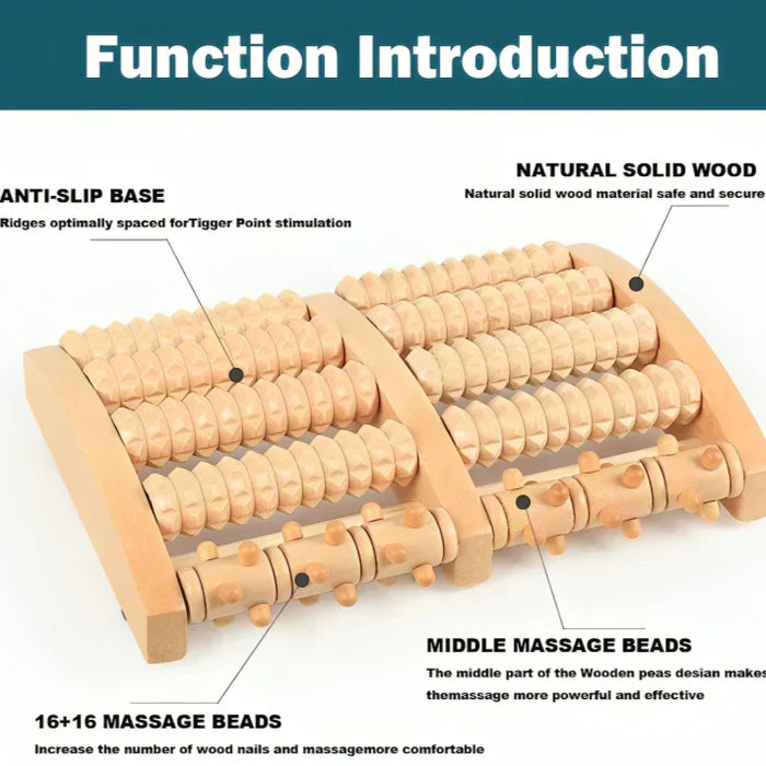 50% Rabatt | Solea | Fußroller-Massagegerät aus Holz