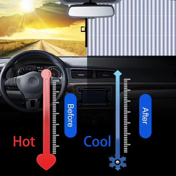 50% RABATT | SunLux™  |Acordeon Auto‑Parasolar