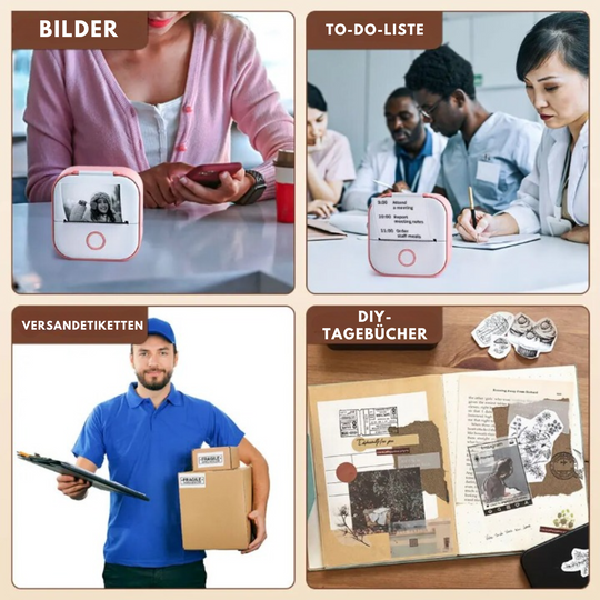 50 % Rabatt | NanoPrint™ | Tragbarer Mini-Drucker für einfache, mobile Ausdrucke