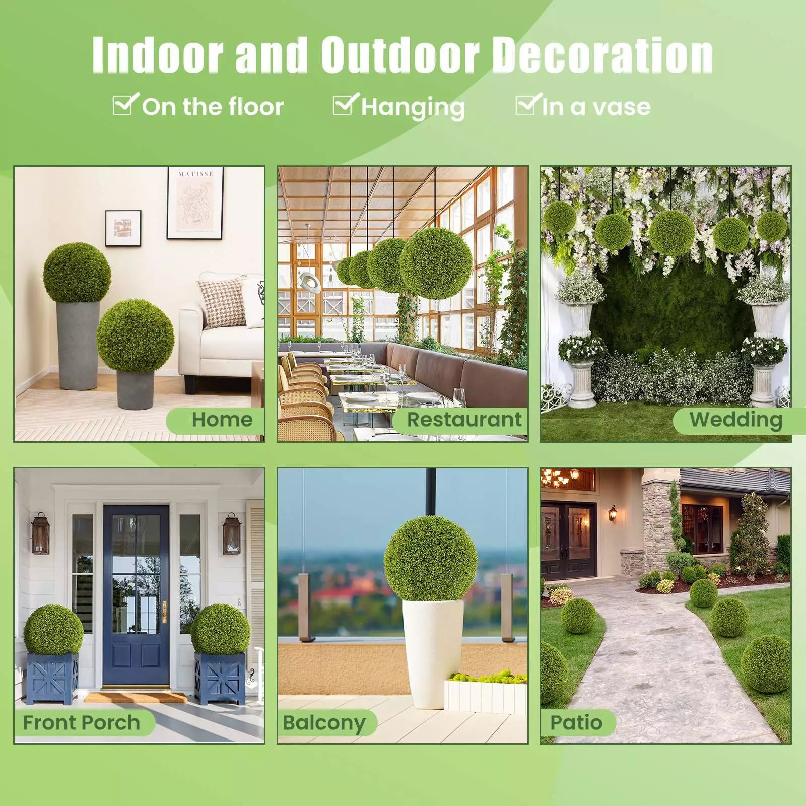 1+1 GRATIS | GreenSphere | Immergrüner Charme für Haus &amp; Garten