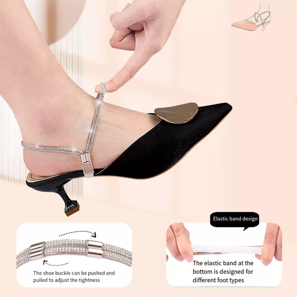 1+1 Gratis | HeelStrap | Anti-Drop Fersenriemen - Halten Sie Ihre Absätze sicher und bequem!