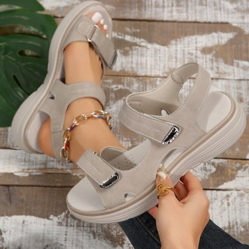 50% Rabatt | SunStyle | Damensandalen mit Keilabsatz
