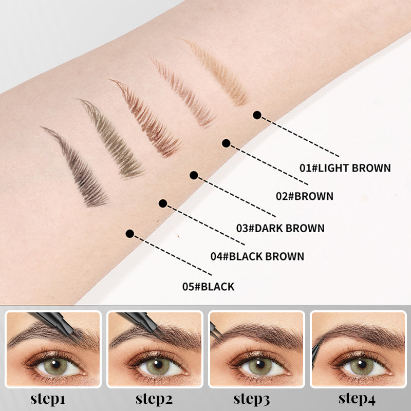 1+1 GRATIS | BrowMaster™ | 2-in-1 Flüssiges Augenbrauenstift