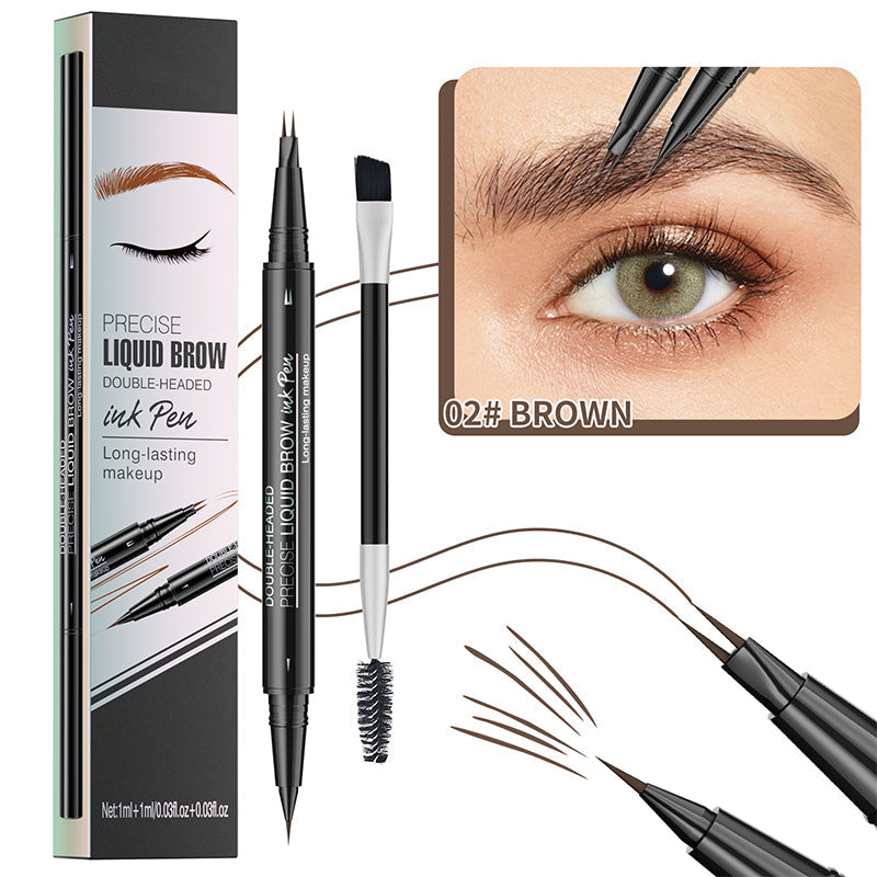 1+1 GRATIS | BrowMaster™ | 2-in-1 Flüssiges Augenbrauenstift
