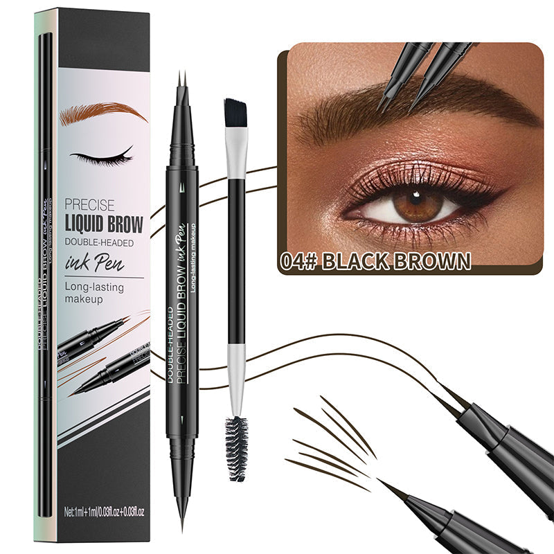 1+1 GRATIS | BrowMaster™ | 2-in-1 Flüssiges Augenbrauenstift