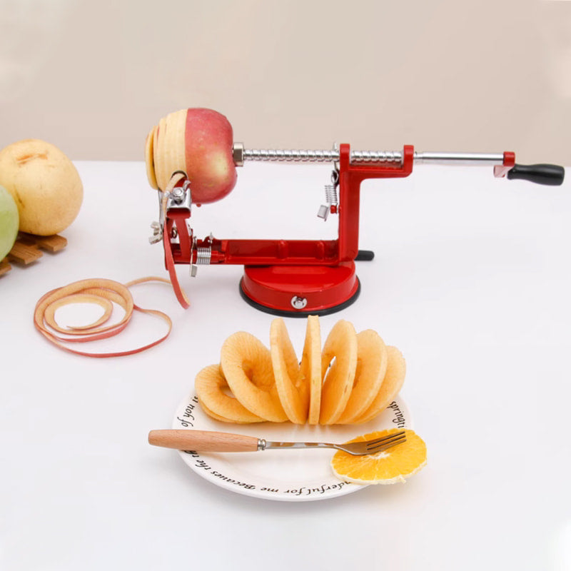 SpiraPeel | 3-in-1 Handkurbel-Schäler zum Schälen, Entkernen und Schneiden