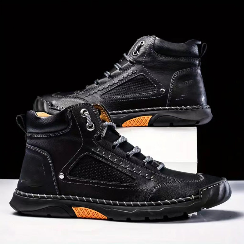 50% RABATT | StyleFlat™ | Handbestickte Herren-Stiefeletten
