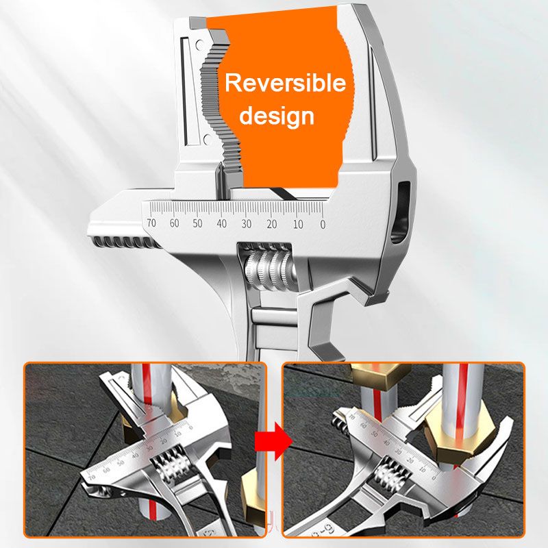 SinkGrip™ | Reversibler Spülenschlüssel mit 6-68 mm Maulöffnung