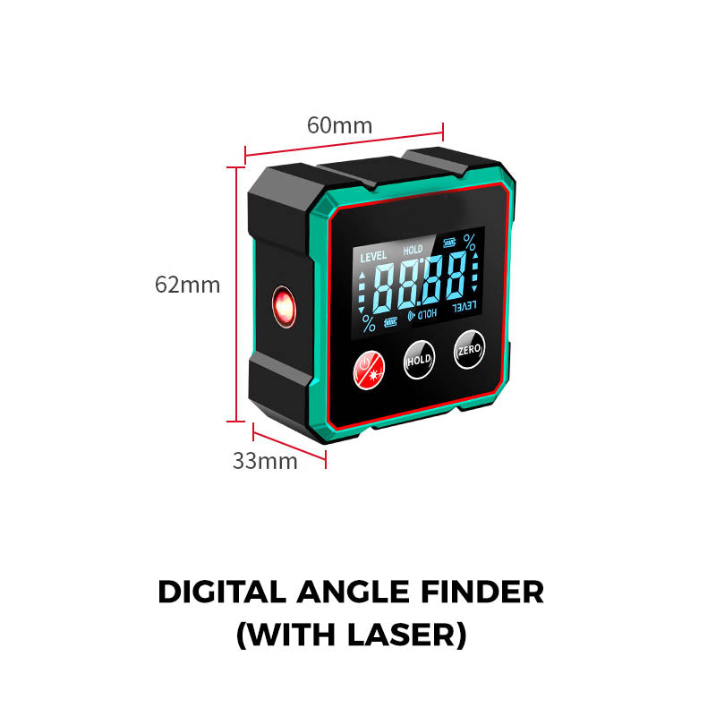 AnglePro™  | Digitaler Winkelmesser mit Magnet & Laser