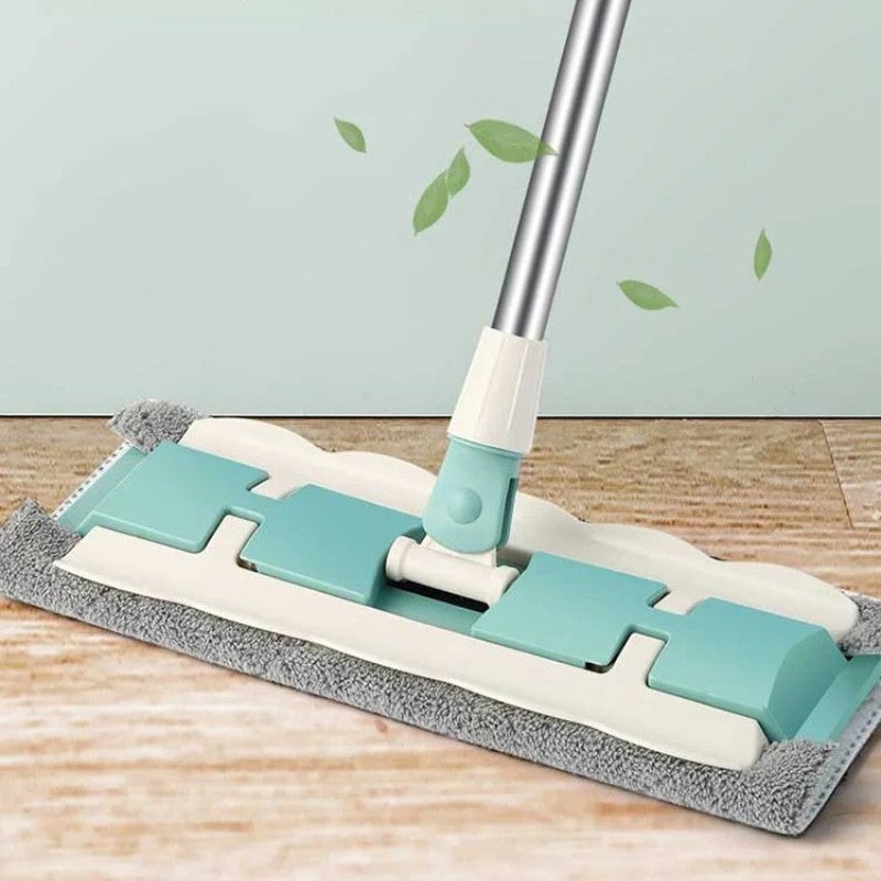 Mopmate™ | Flachmopp mit Edelstahlgriff, mit wiederverwendbaren, waschbaren Wischtüchern