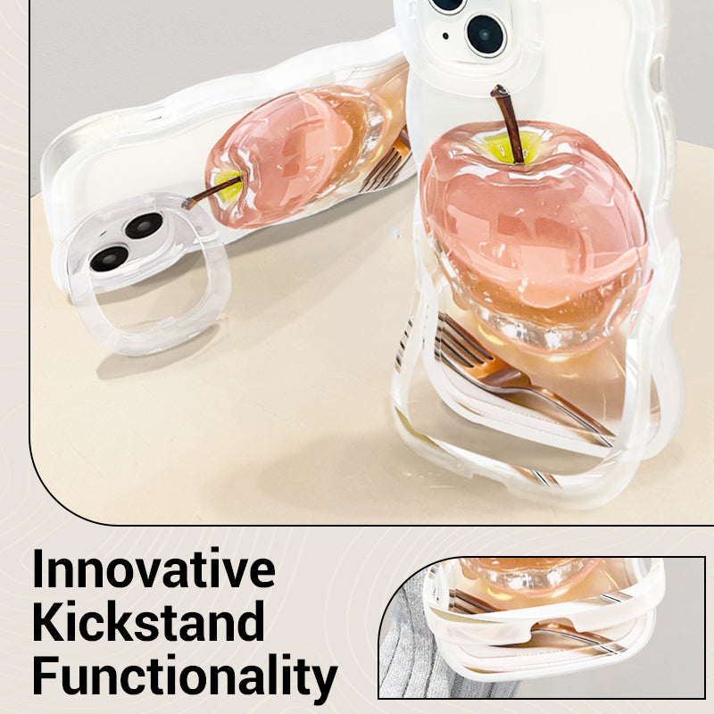 1+1 Gratis | FreshCover™ | Apple Muster Transparente Handyhülle für iPhone mit stylischem Schutz