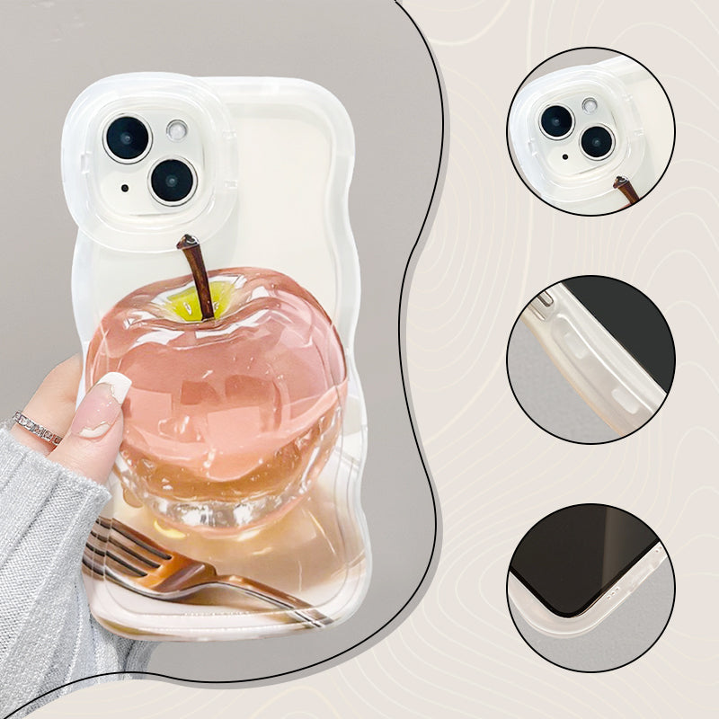 1+1 Gratis | FreshCover™ | Apple Muster Transparente Handyhülle für iPhone mit stylischem Schutz