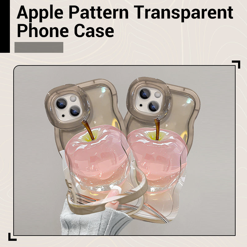 1+1 Gratis | FreshCover™ | Apple Muster Transparente Handyhülle für iPhone mit stylischem Schutz