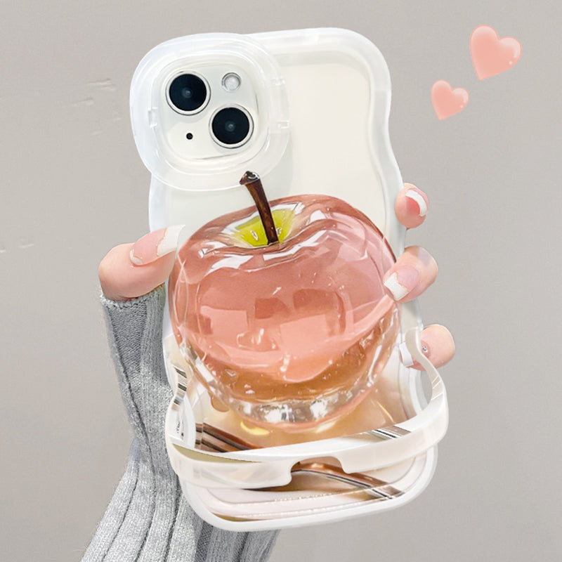 1+1 Gratis | FreshCover™ | Apple Muster Transparente Handyhülle für iPhone mit stylischem Schutz
