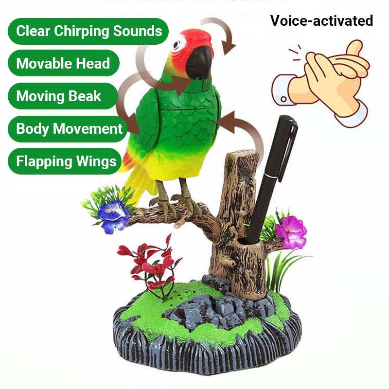 ChirpJoy™ | Interaktives Spielzeug mit sprachaktiviertem, zwitscherndem Vogel für stundenlangen Spaß