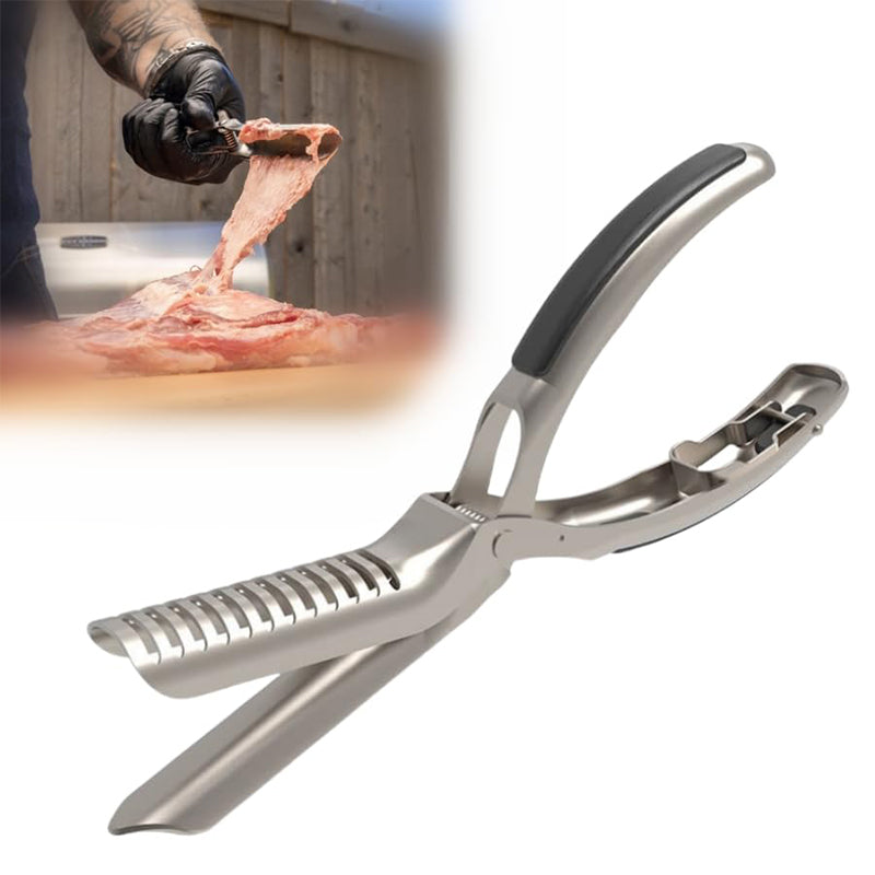1+1 Gratis | GrillMasterZange™ | BBQ-Zange aus Edelstahl – Perfekter Griff für Rippchen & mehr