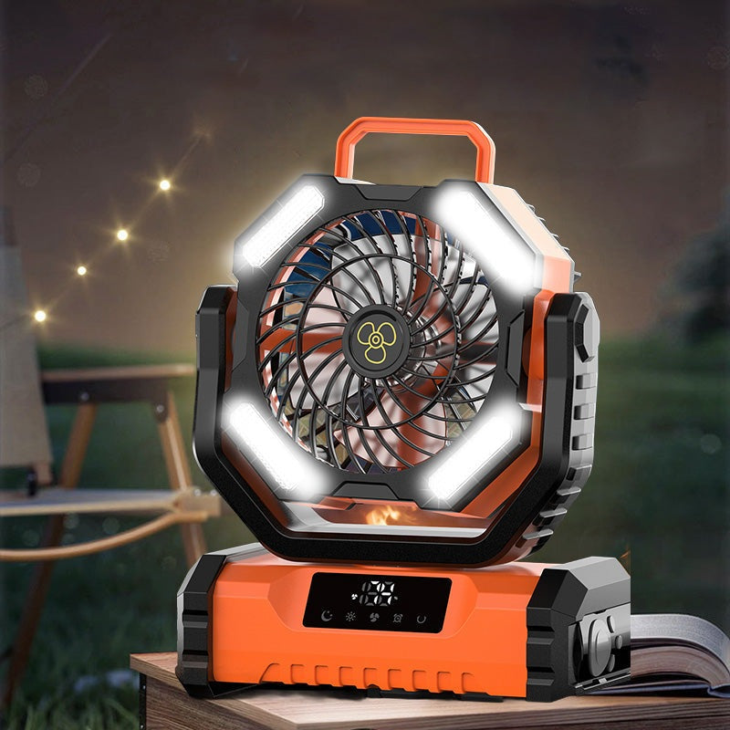 TranquilBreeze™ | Tragbarer oszillierender Ventilator mit Fernbedienung