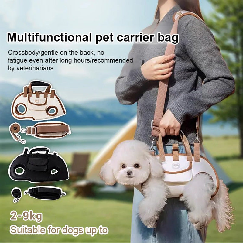 PawPal™ | Tragbarer & atmungsaktiver Haustier-Rucksack für stressfreies Reisen