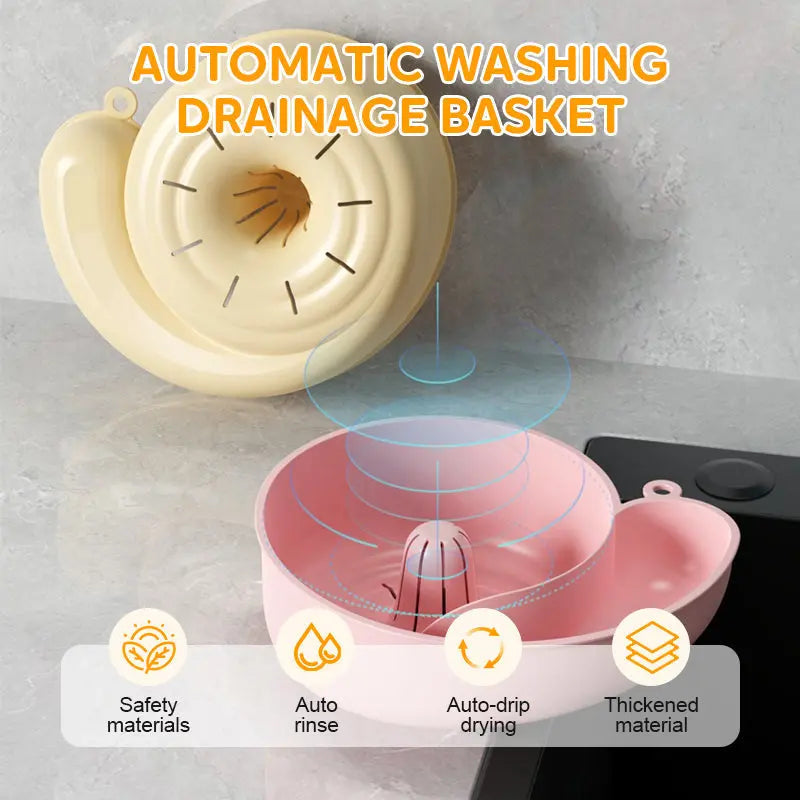 1+1 GRATIS | FreshFlow™ | Automatischer Obst- & Gemüse-Waschkorb