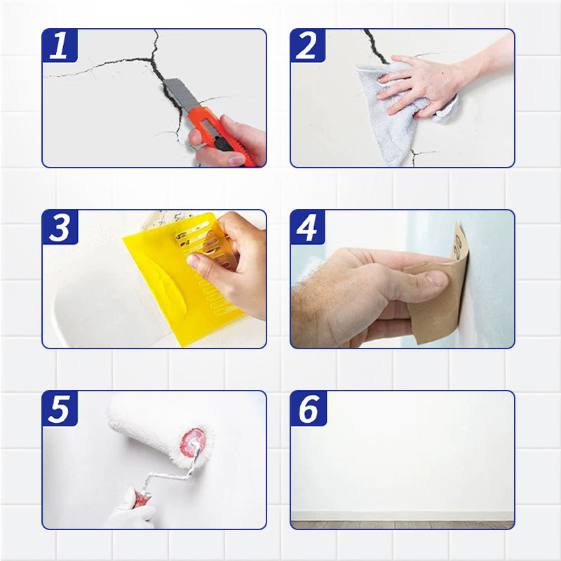 FlexiSeal™ | Elastische Riss-Überbrückungs Wandreparatur-Paste