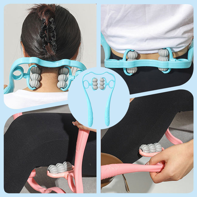 RelaxPro™ | Nackenmassagegerät – Manuelle Massage für Nacken, Rücken & Schultern mit TPR-Massagebällen