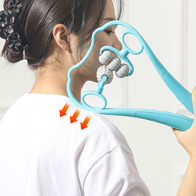 RelaxPro™ | Nackenmassagegerät – Manuelle Massage für Nacken, Rücken & Schultern mit TPR-Massagebällen