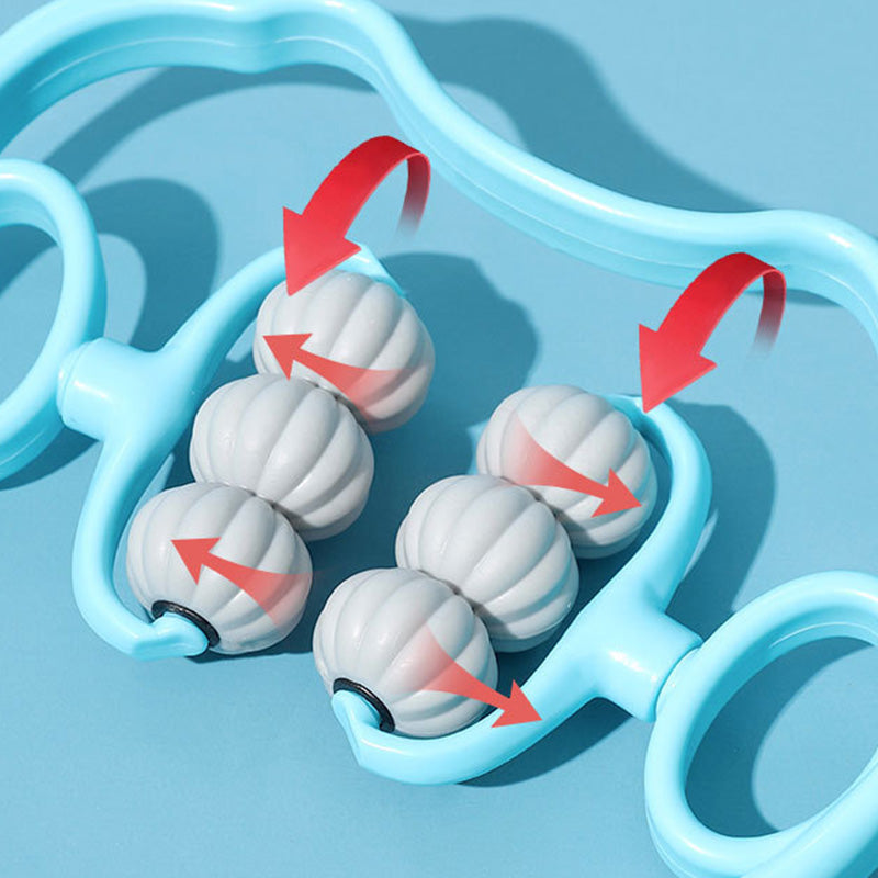 RelaxPro™ | Nackenmassagegerät – Manuelle Massage für Nacken, Rücken & Schultern mit TPR-Massagebällen