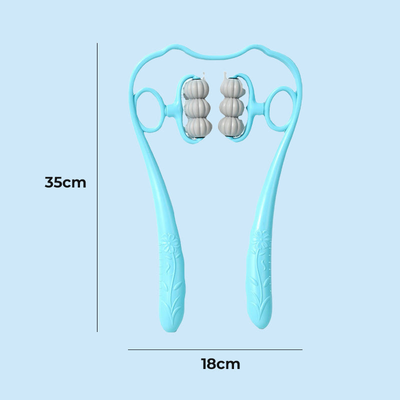 RelaxPro™ | Nackenmassagegerät – Manuelle Massage für Nacken, Rücken & Schultern mit TPR-Massagebällen