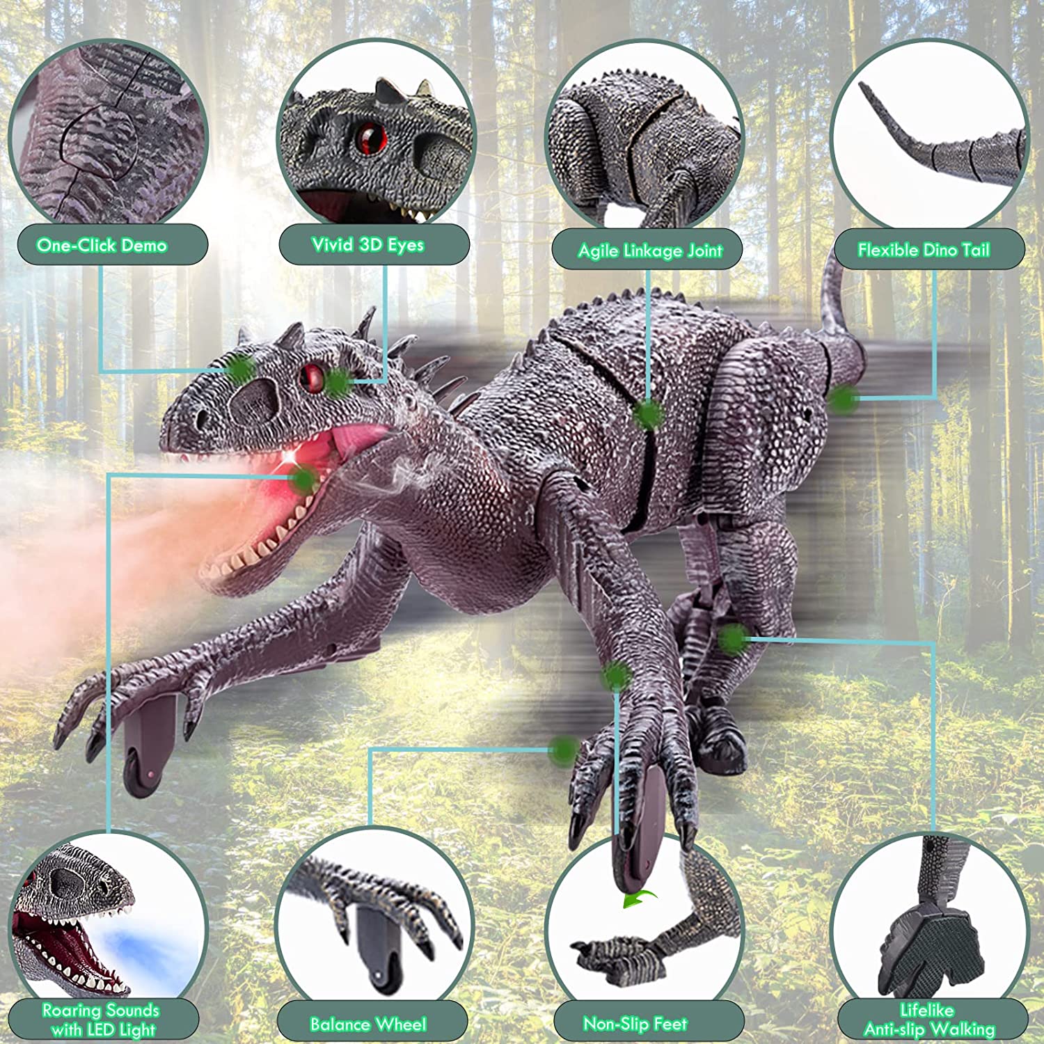 DinoRex™ | Realistischer ferngesteuerter Dinosaurier