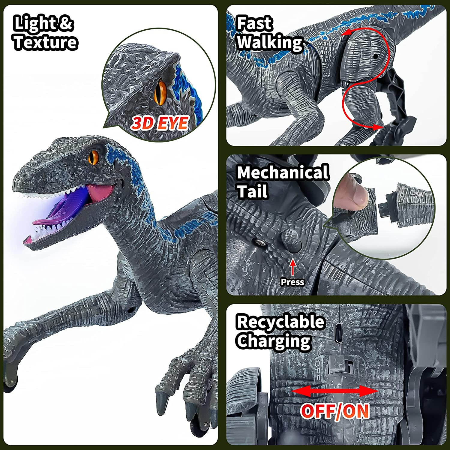 DinoRex™ | Realistischer ferngesteuerter Dinosaurier