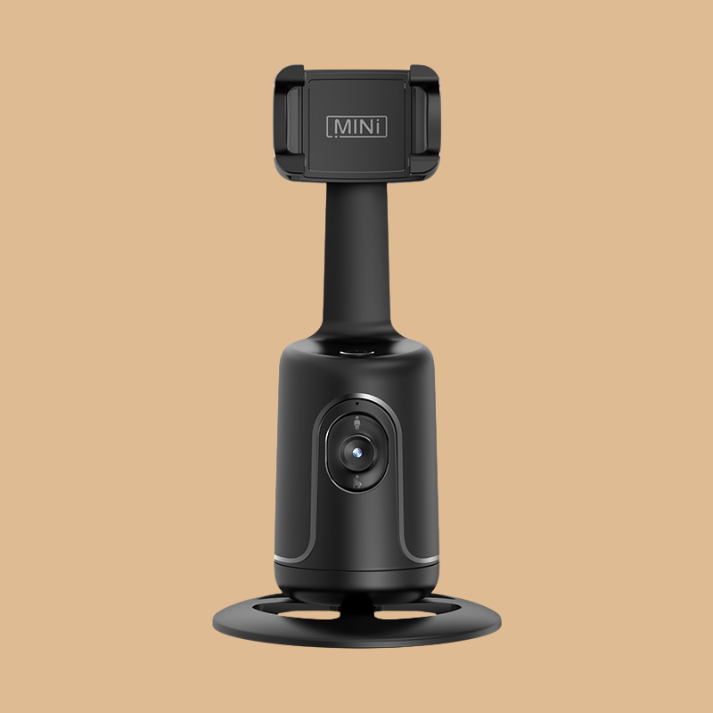 50% RABATT | GimBot™ | Auto-Tracking Handyhalter mit 360° Gesichtserkennung & Selfie-Licht