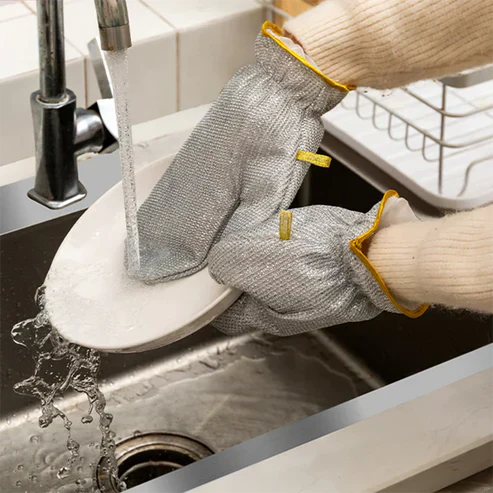 CleanWash™ | Praktische Geschirrspülhandschuhe für Müheloses Reinigen