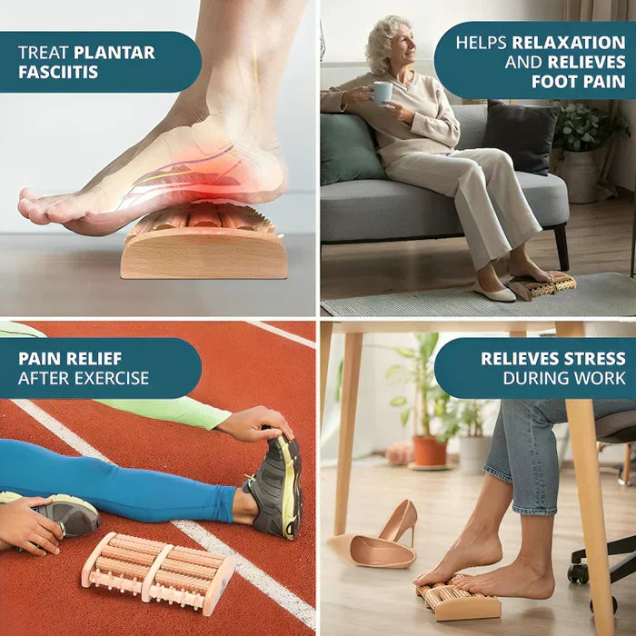 50% Rabatt | Solea | Fußroller-Massagegerät aus Holz
